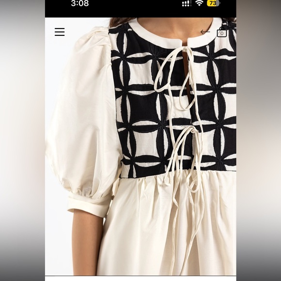 Cotton linen Dress size L - Picture 3 of 4